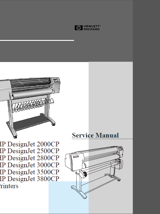 HP Designjet 2000CP 2500CP 2800CP 3000CP 3500CP 3800CP Service Manual-1